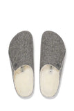 Birkenstock At Home Footwear | Zermatt Shealing | Herringbone Dark Grey