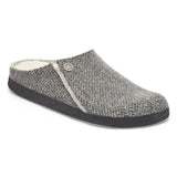 Birkenstock At Home Footwear | Zermatt Shealing | Herringbone Dark Grey