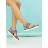 Cher | Flat Sandal | Blue