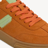 Tamaris | 23788 | Orange Suede Leather Sneaker