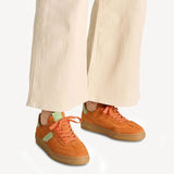 Tamaris | 23788 | Orange Suede Leather Sneaker