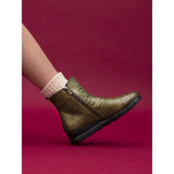 Lazy Dogz | Florida Leather Ankle Boot | Green