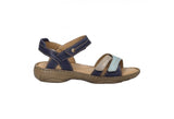 Debra 62 | Leather Sandal | Indigo-Multi