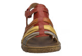 Ivy 02 | Leather Sandal | Red-Multi