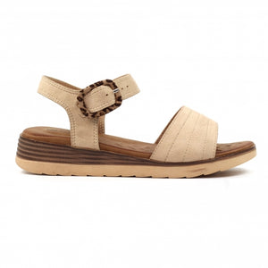 Katie | Wedge Sandal | Beige