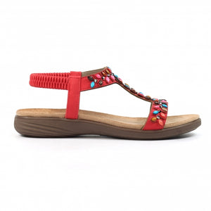 Ravello | Flat Sandal | Red