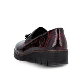 Rieker 53751 Patent Shoe | Burgundy Red