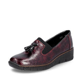 Rieker 53751 Patent Shoe | Burgundy Red